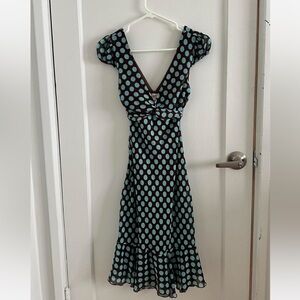 Polka Dot V-Neck Dress
